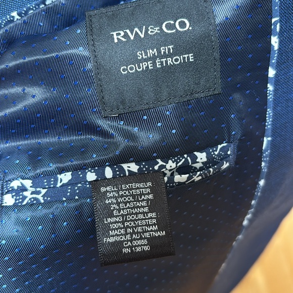 RW&CO | Blue Modern Slim-Fit Suit - Picture 10 of 14